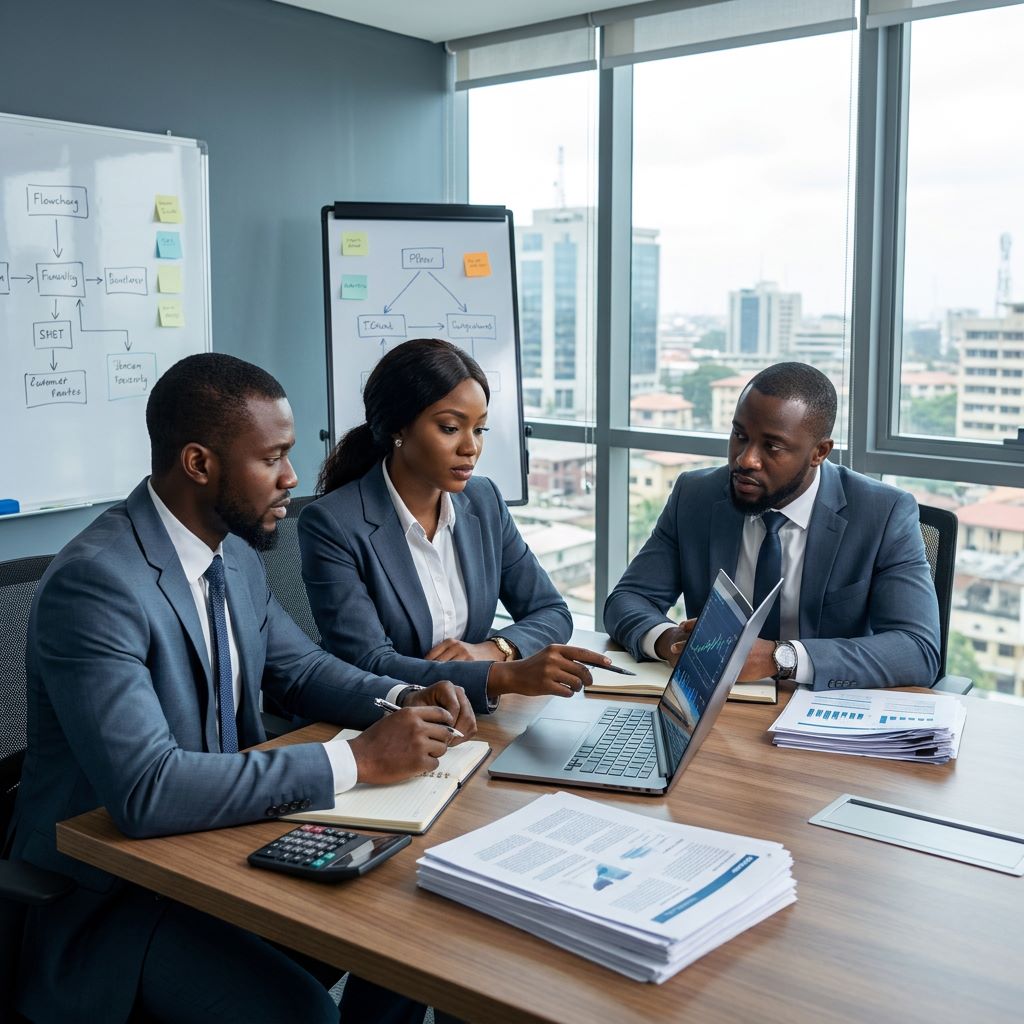 Nigerian SME leaders reviewing tax and compliance planning